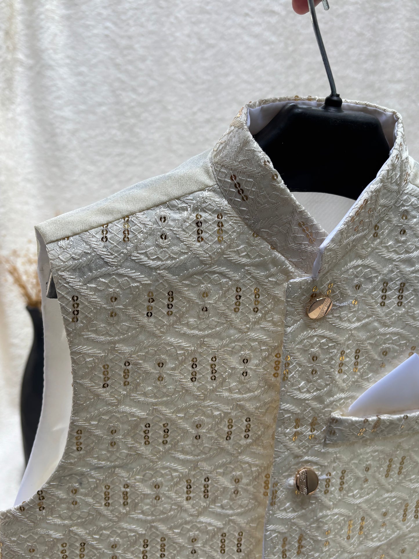 Off-White Embroidered Waistcoat