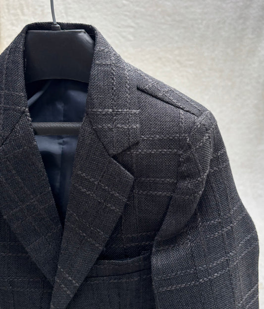 Gray Jute Blazer