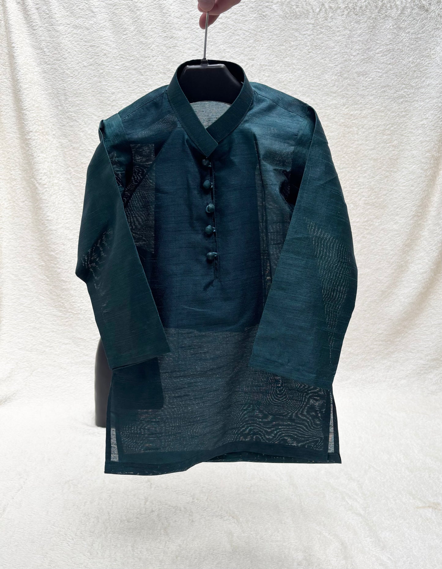 Teal Embroidered Sherwani Suit