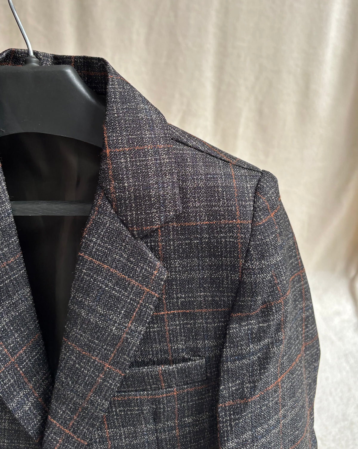 Grey Checkered Blazer