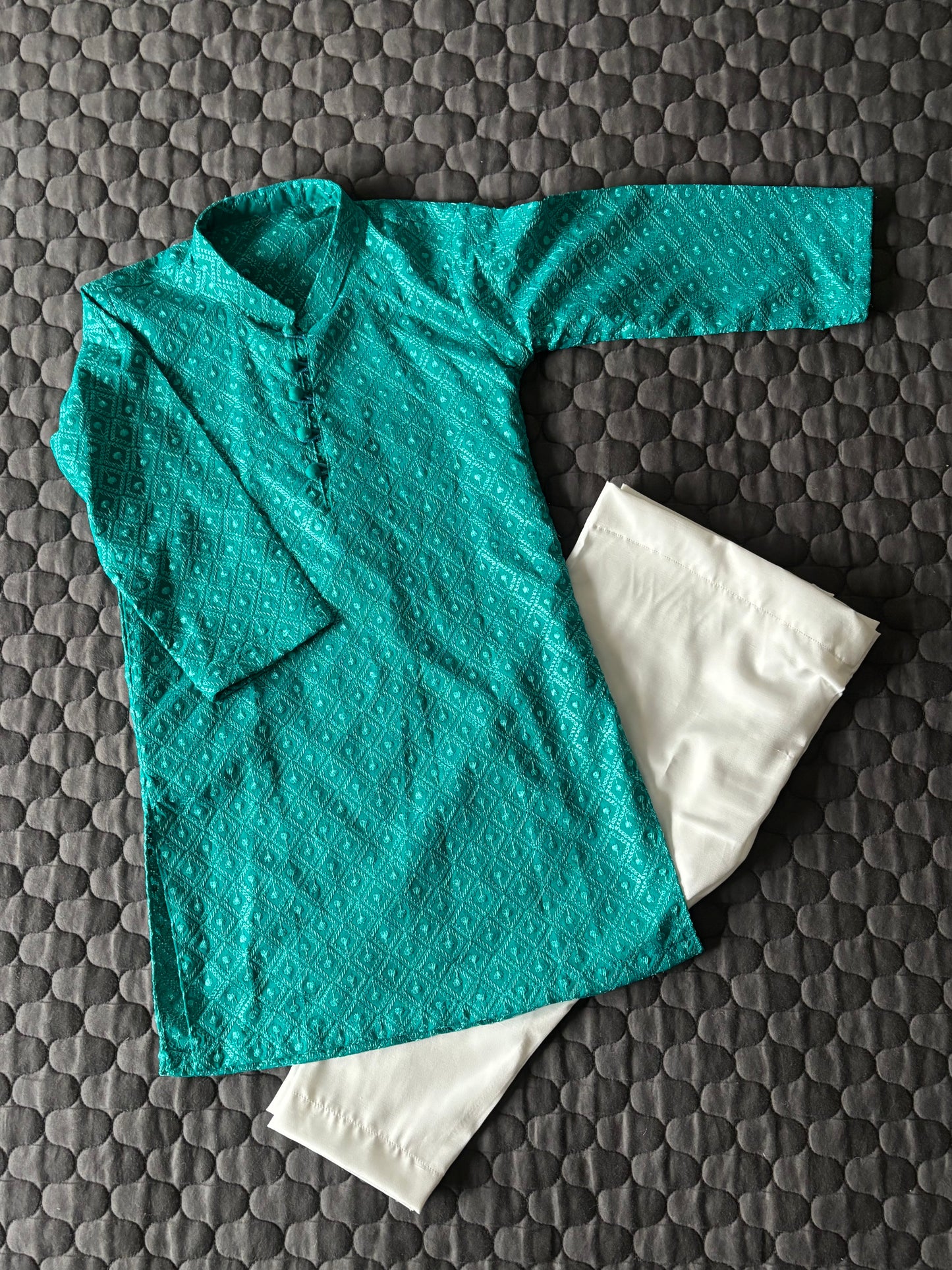 Sea Green Embroidered