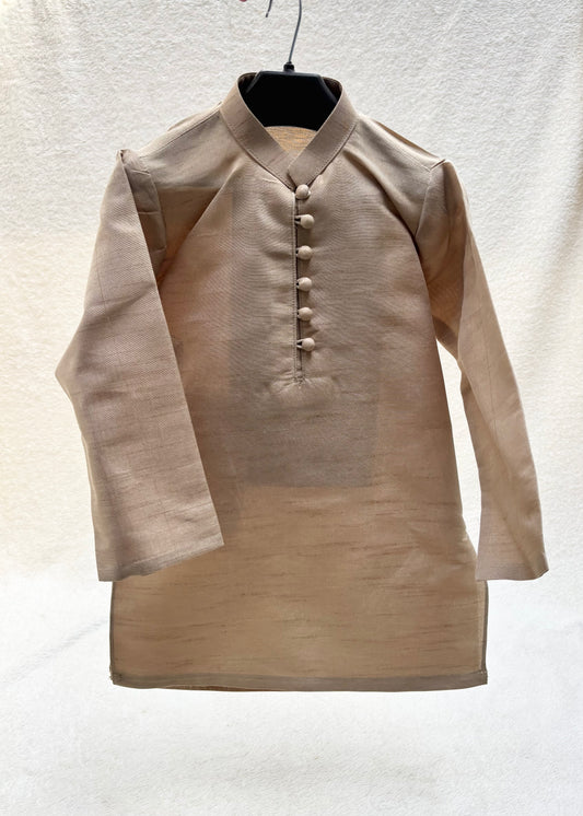 Beige Embroidered Sherwani Suit (104)
