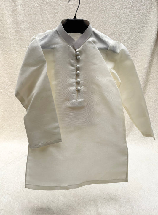 Off-White Embroidered Sherwani Suit (108)