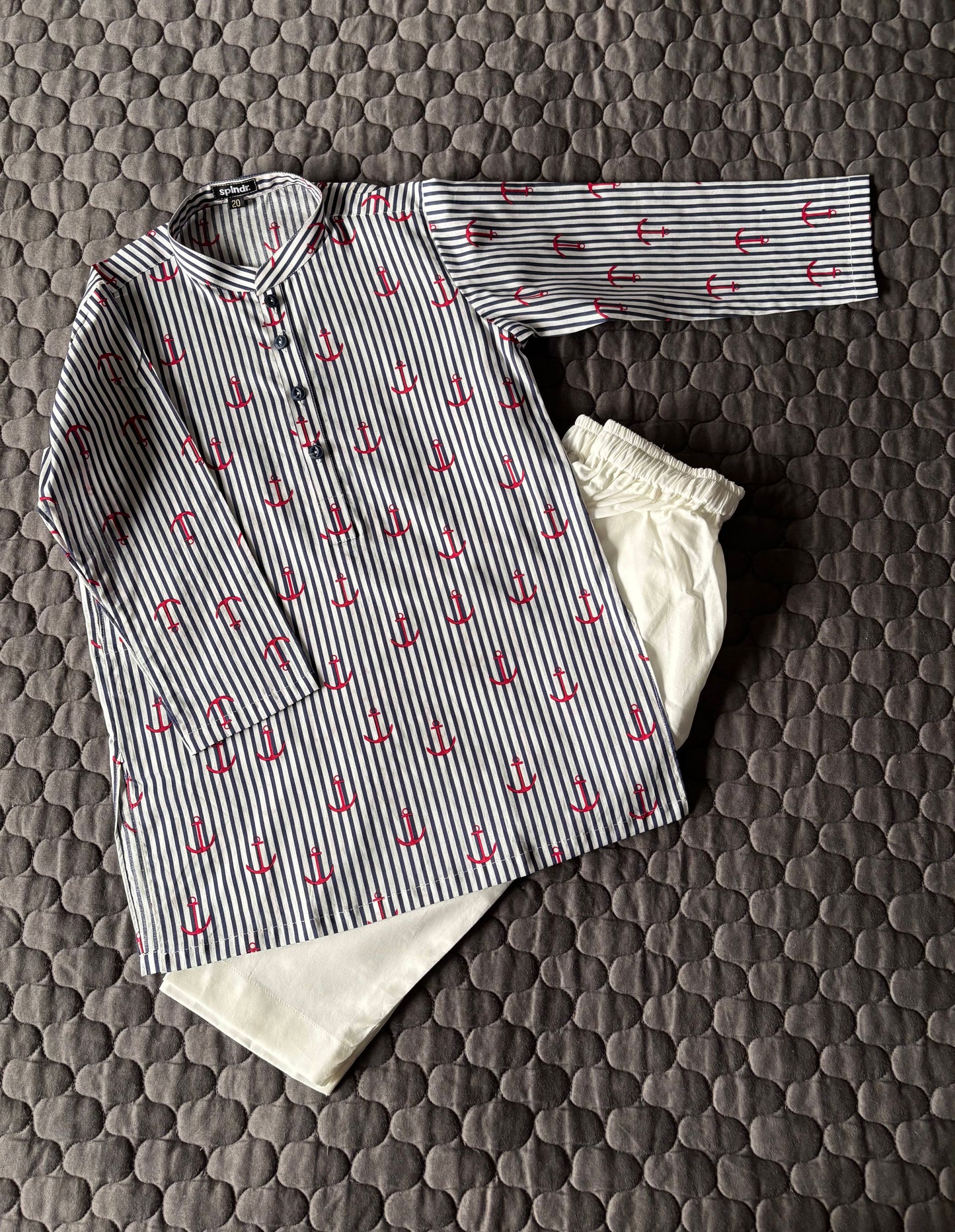PRINTED BLUE STRIPES
