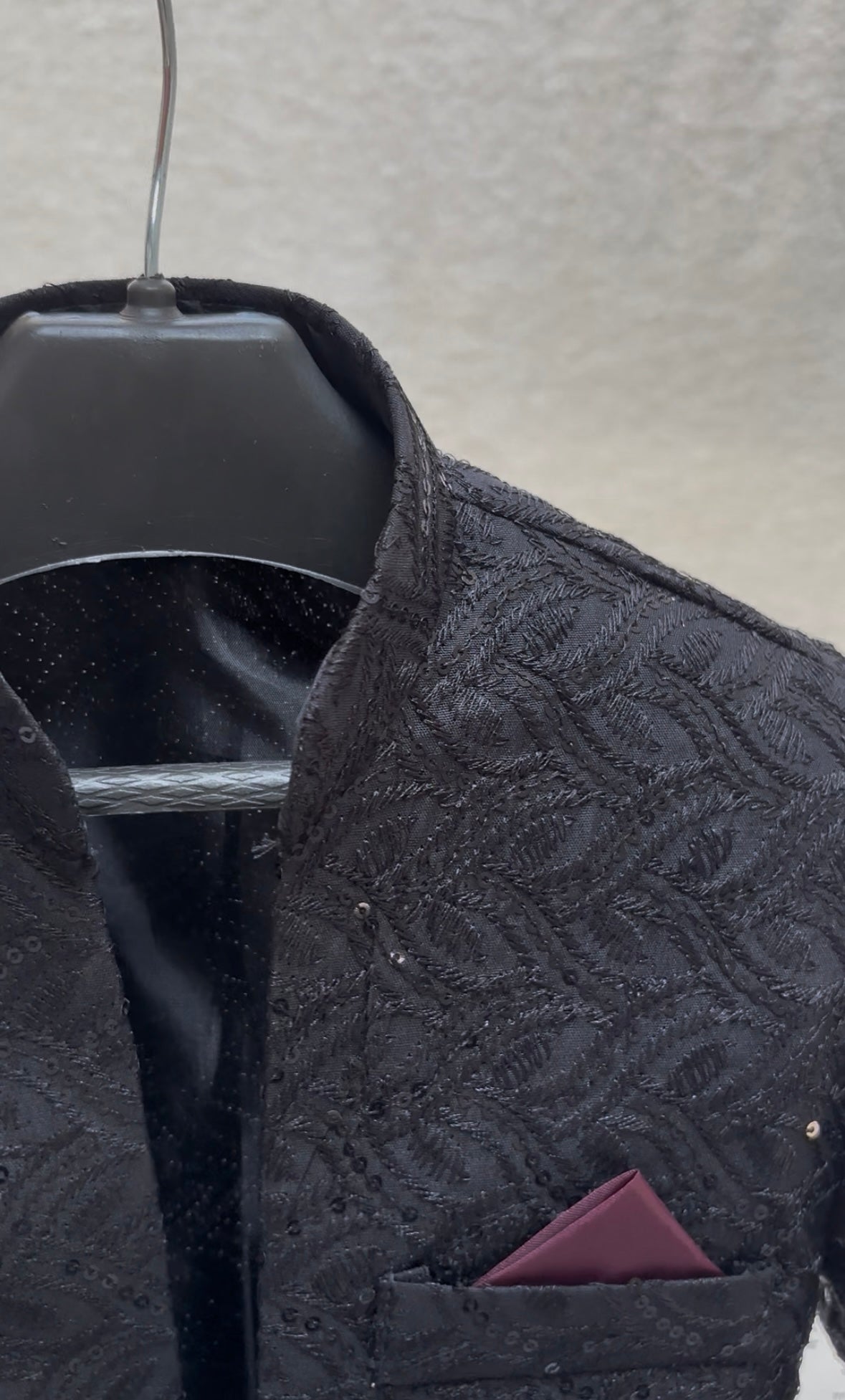 Black Front Open Prince Coat (101)