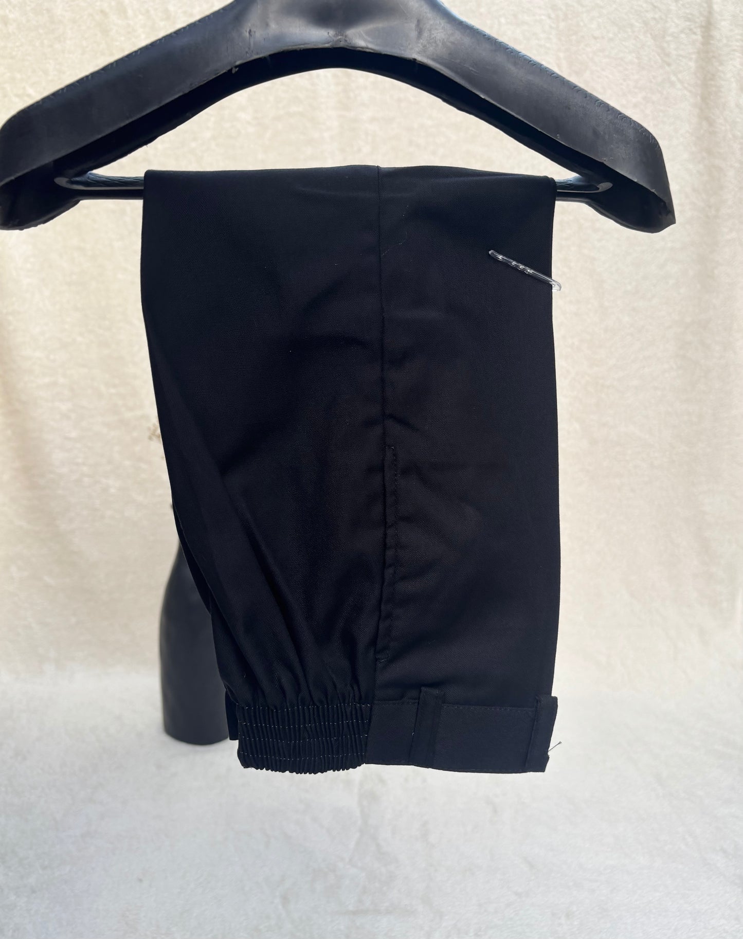 Peak Lapel Black Suit 4pc