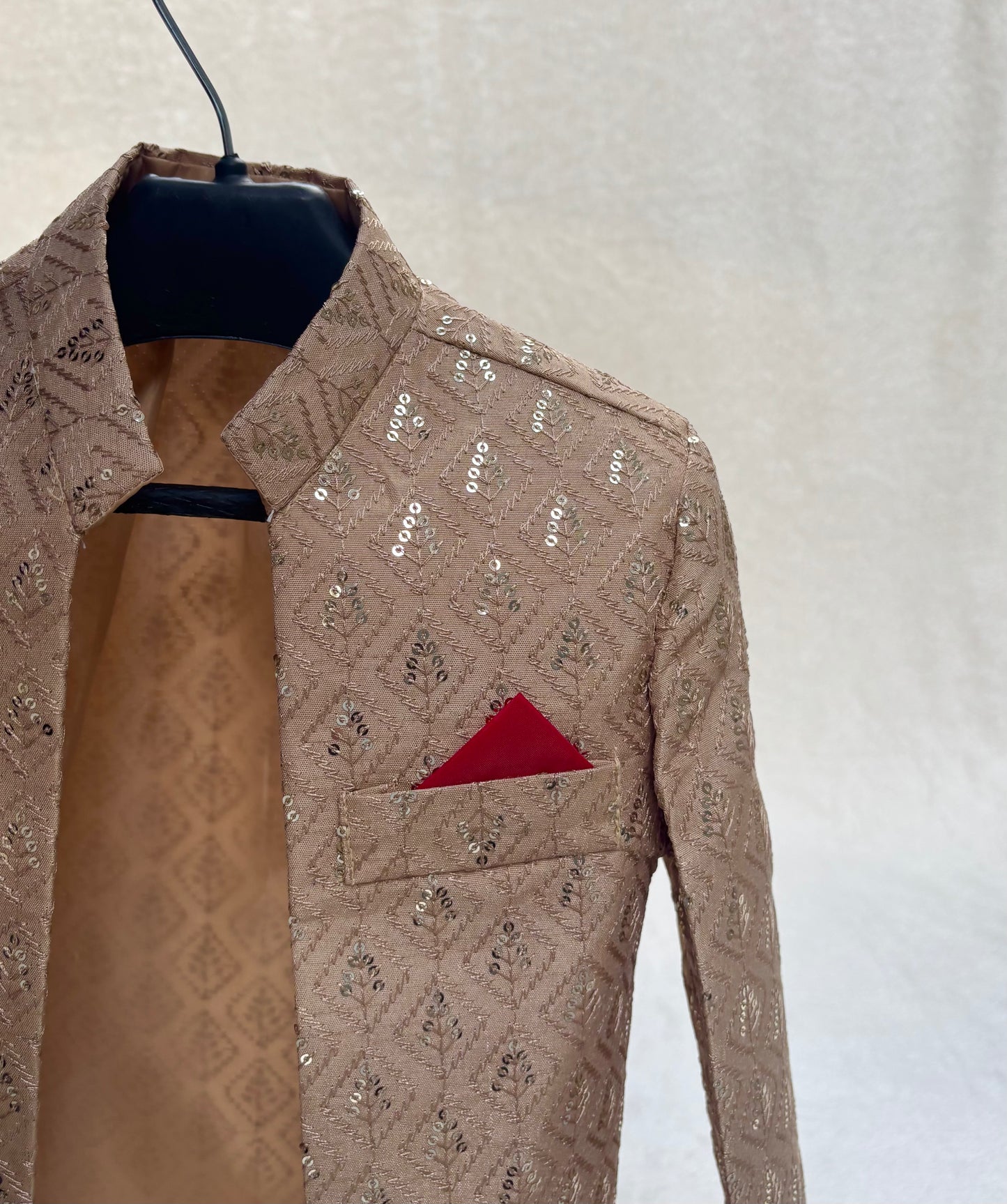 Beige Front Open Prince Coat (101)