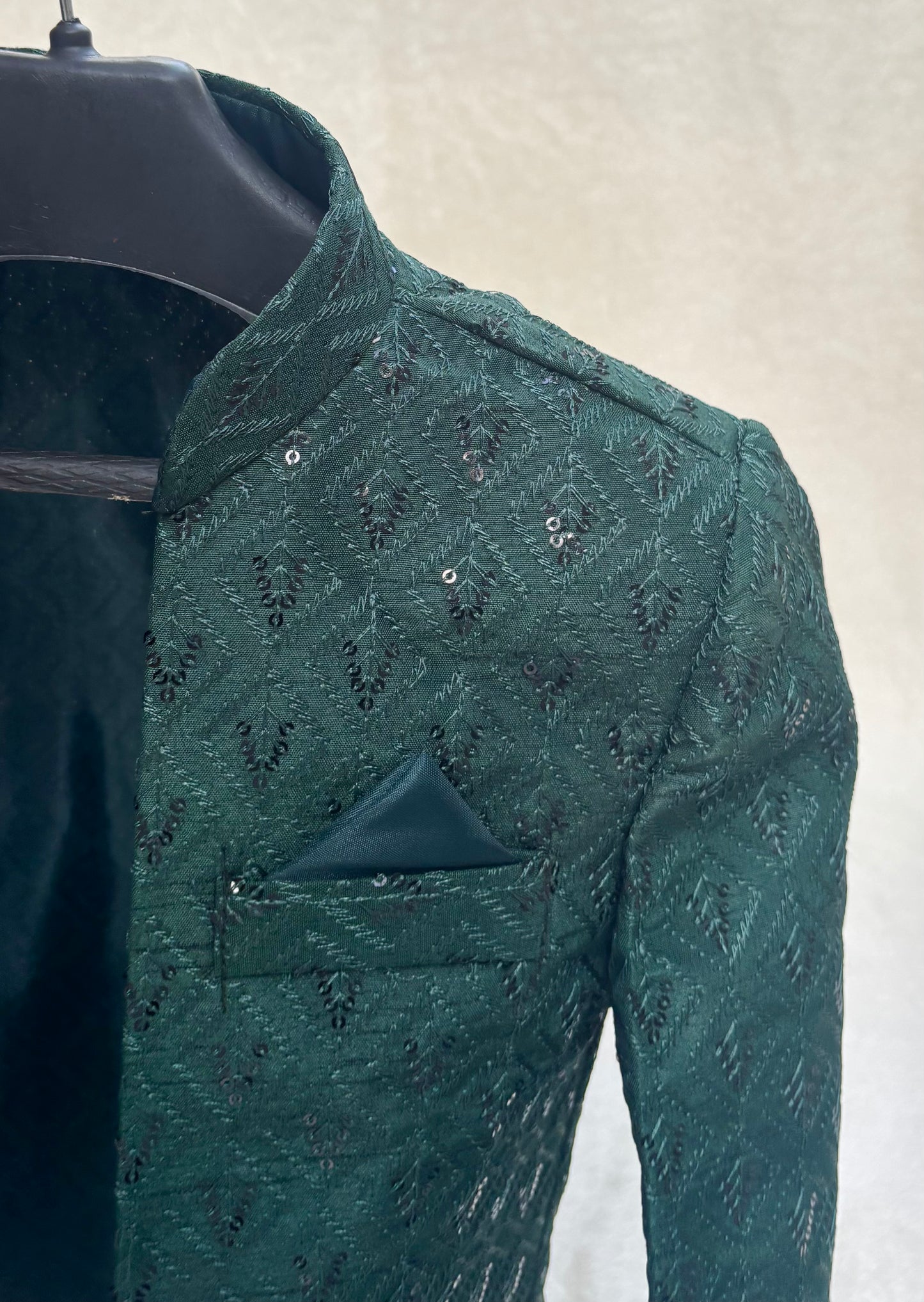 Green Front Open Prince Coat (101)
