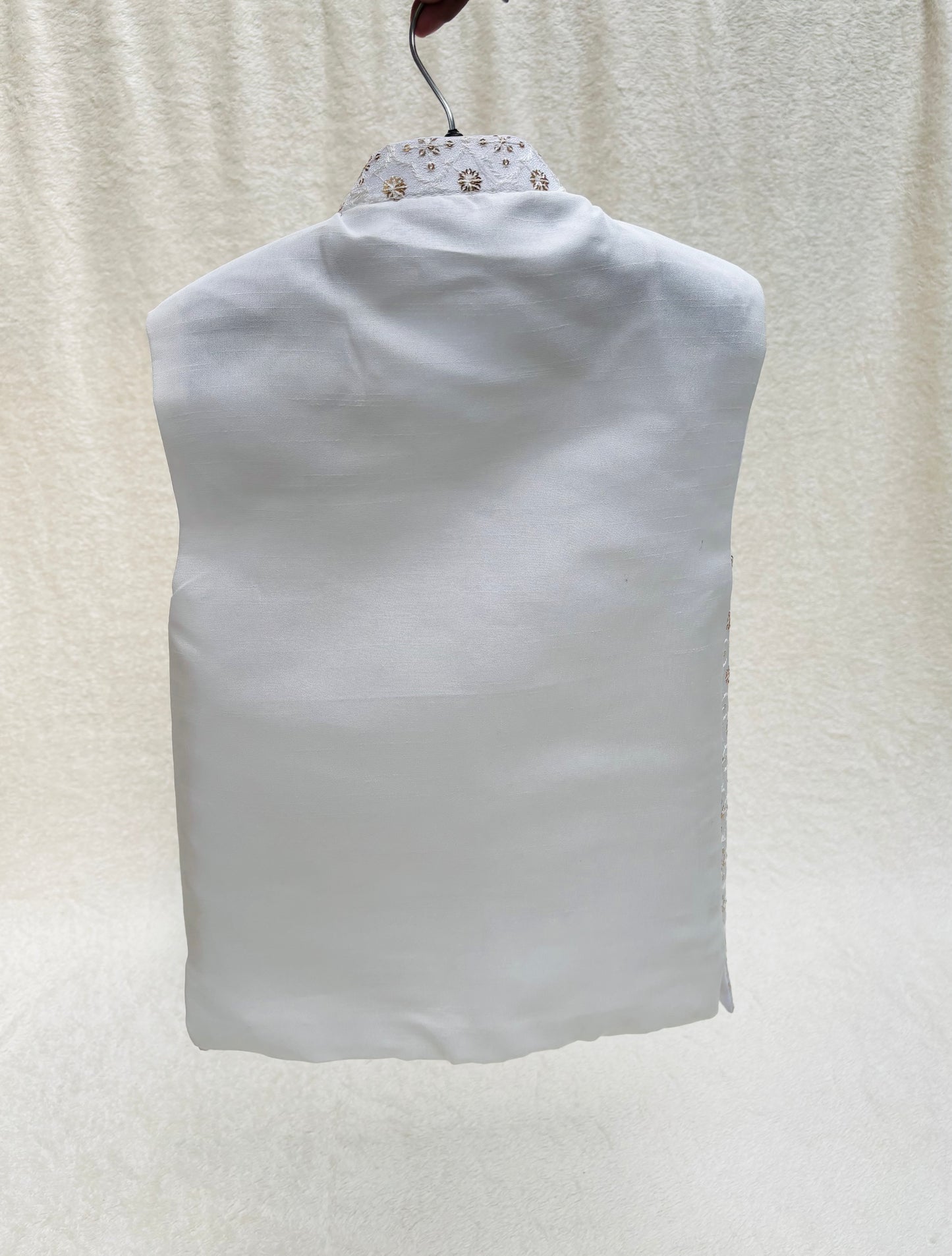 White Embroidered Waistcoat (102)