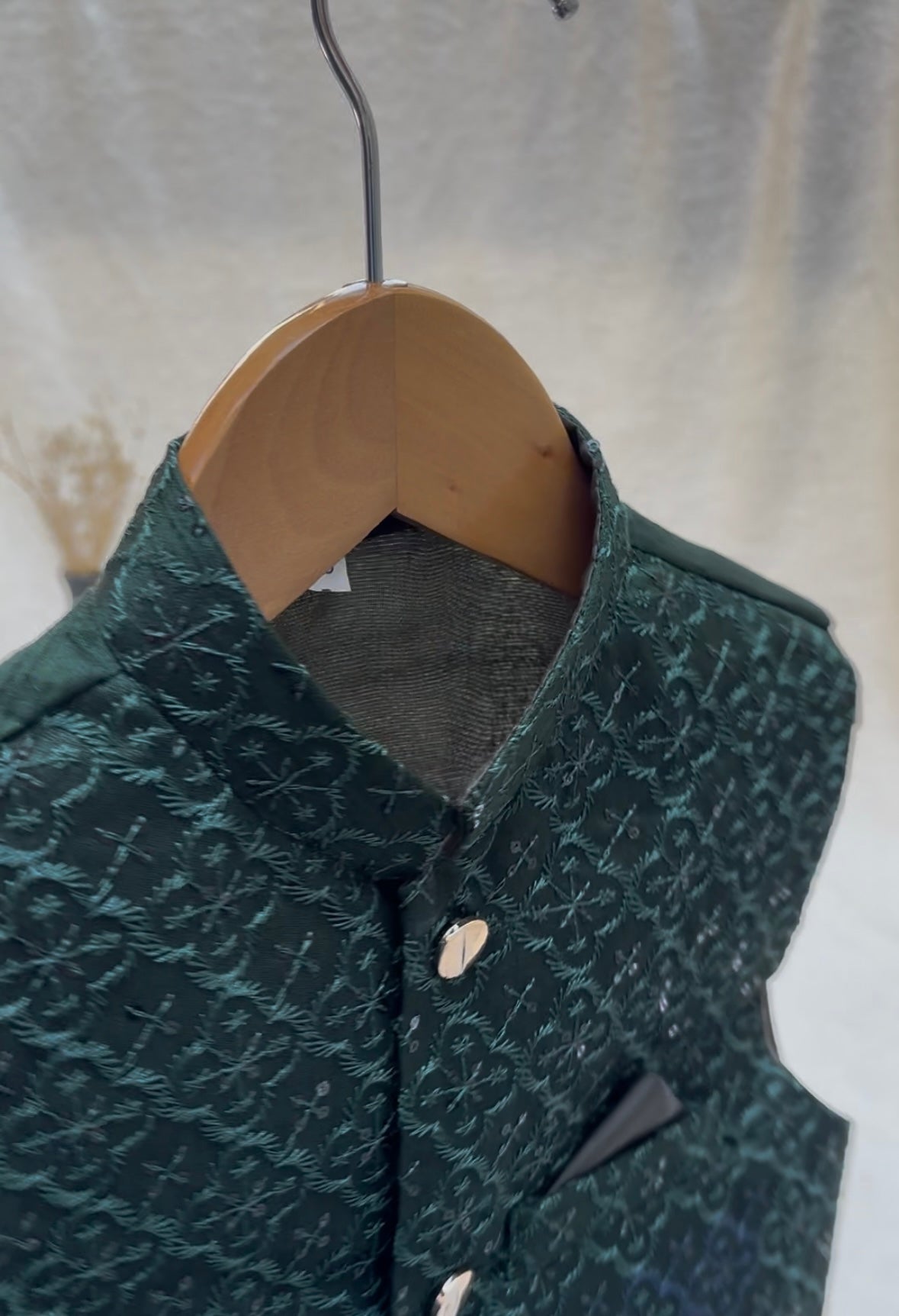 Green Embroidered Waistcoat