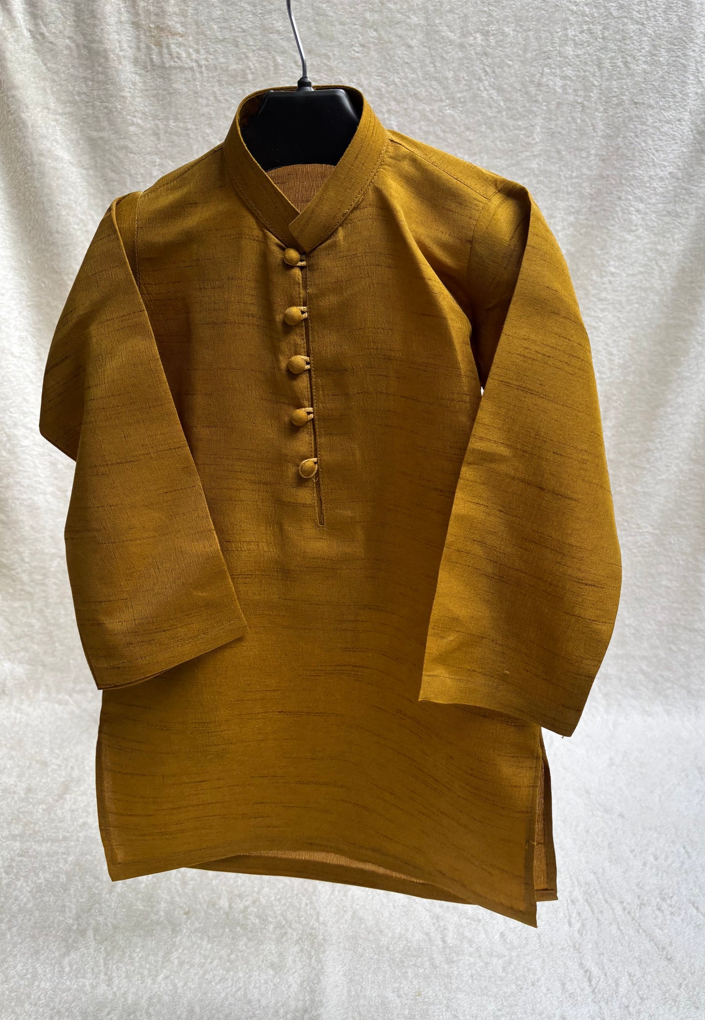 Mustard Yellow Embroidered Sherwani Suit