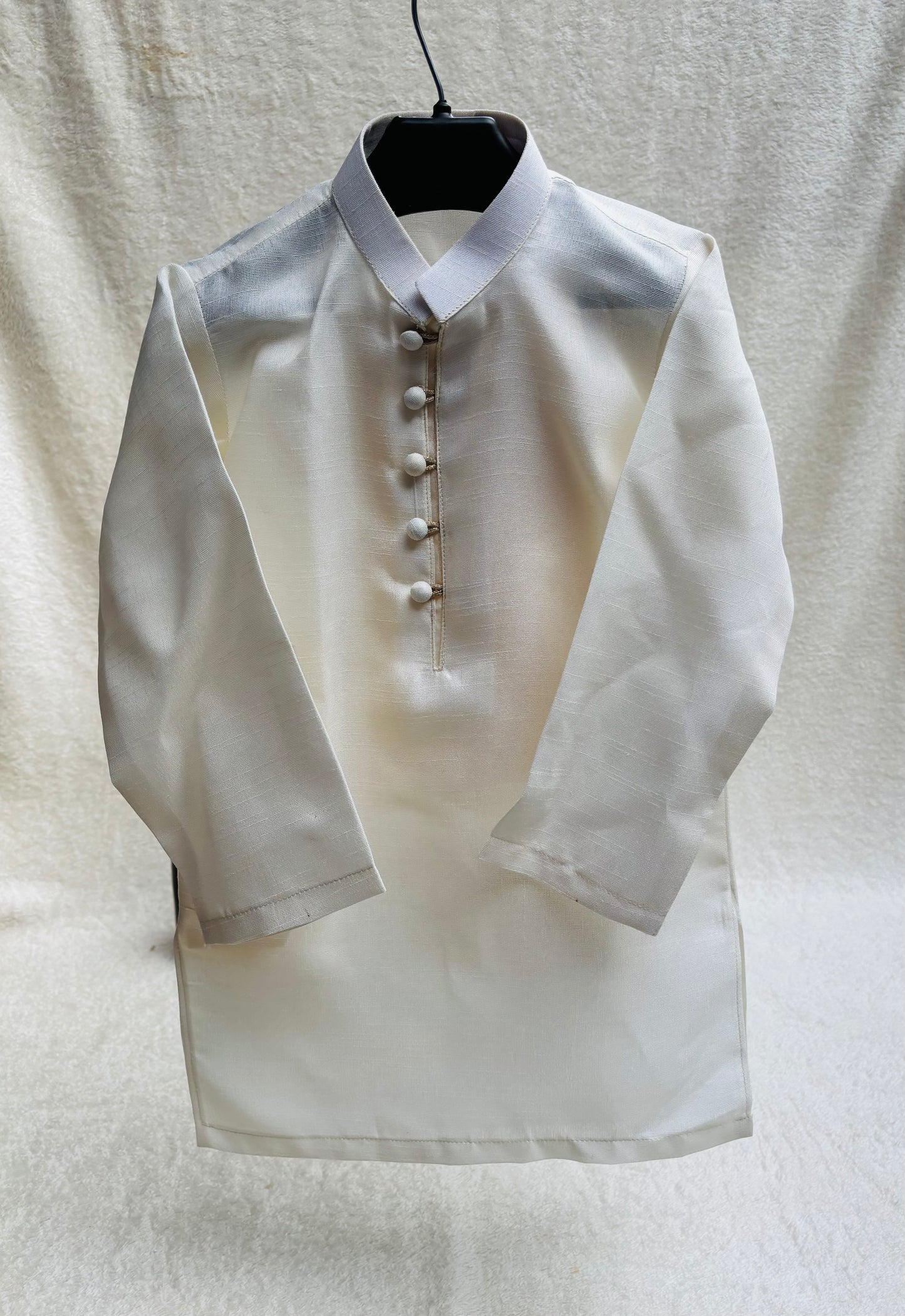 Off-White Embroidered Sherwani Suit (106)