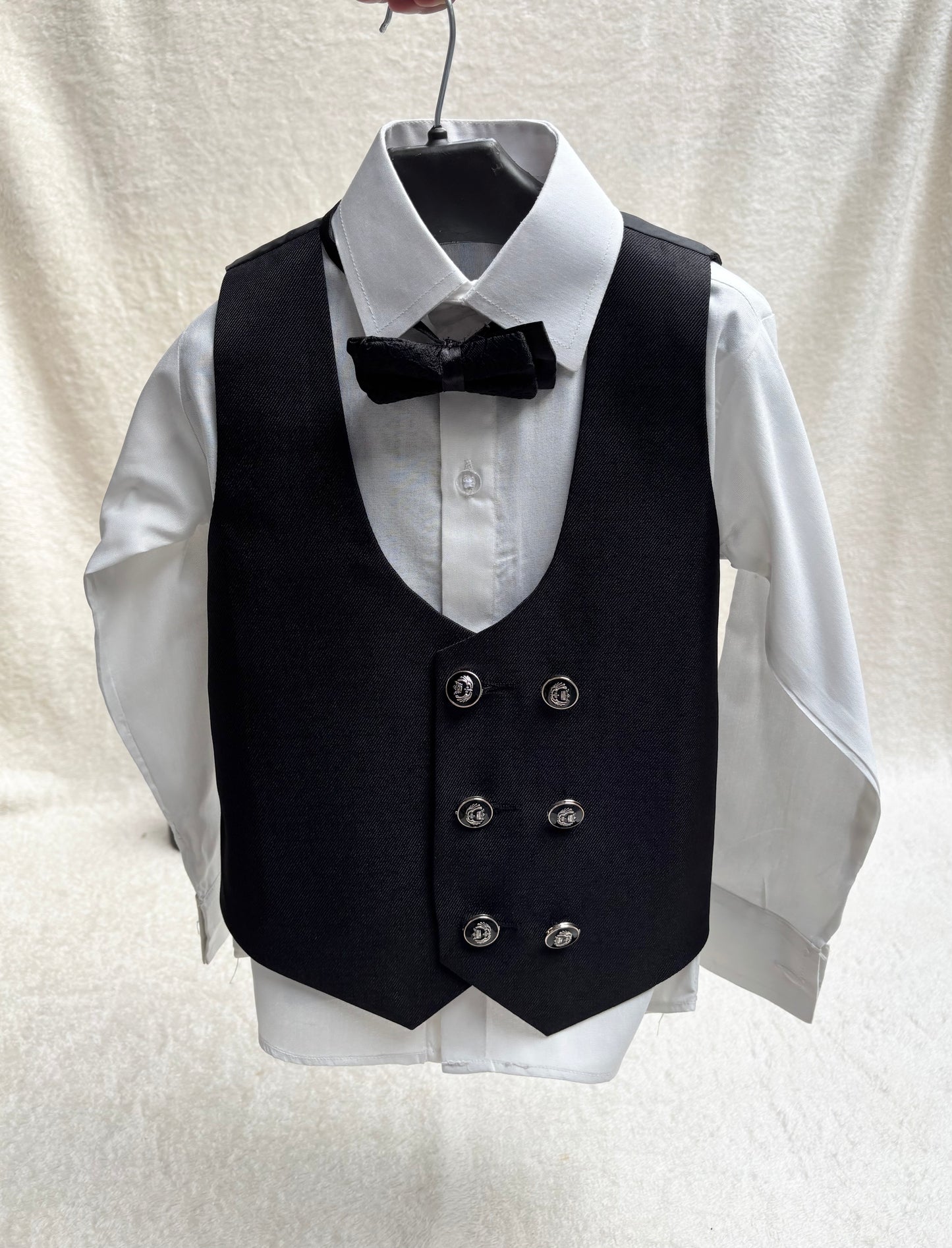 Textured Black Suit 4pc (101)