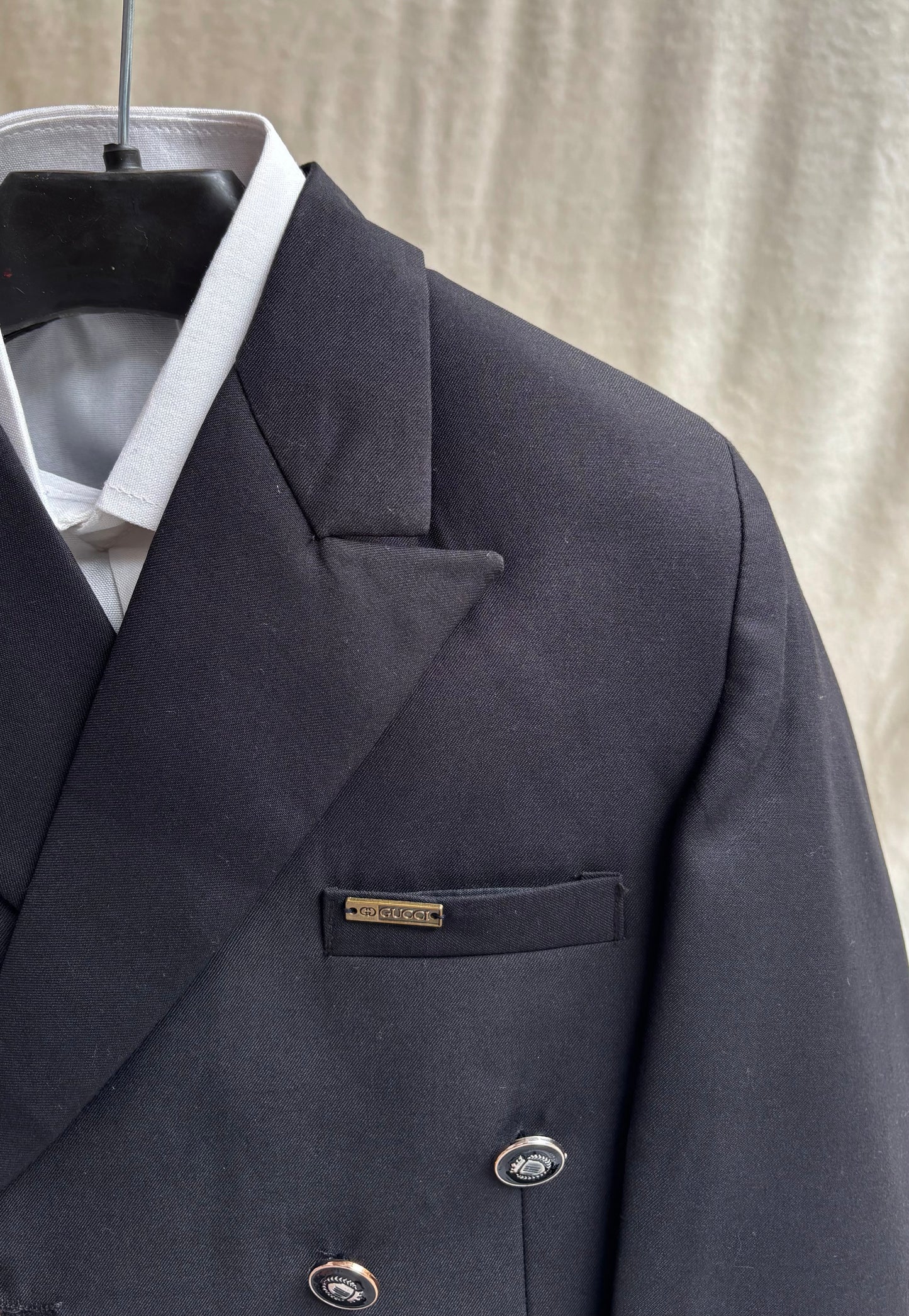 Black Double Breasted Suit