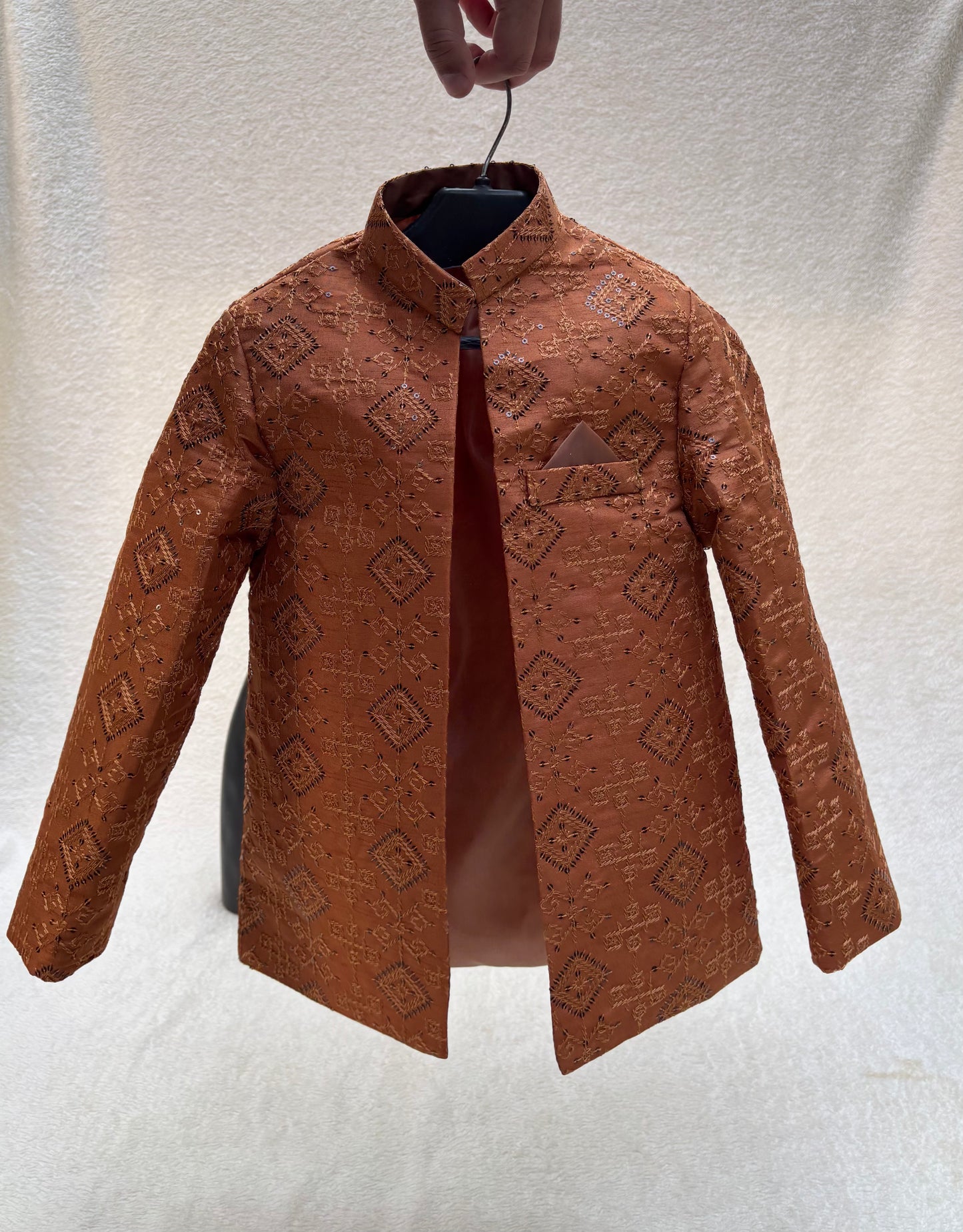 Rust Front Open Prince Coat (101)