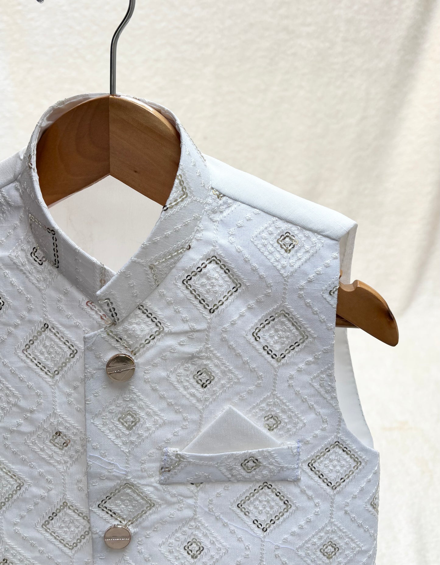 Off-White Embroidered Waistcoat (103)