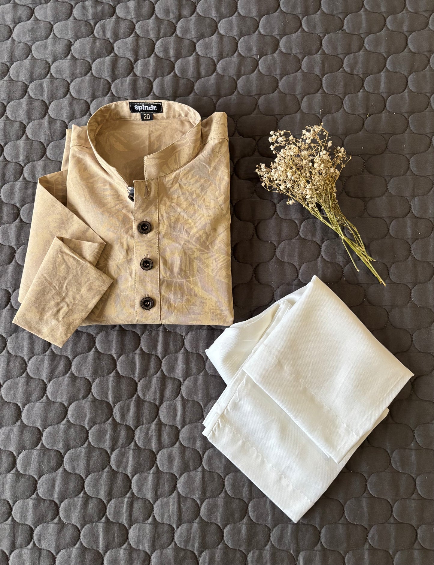 LIGHT BROWN FLORAL