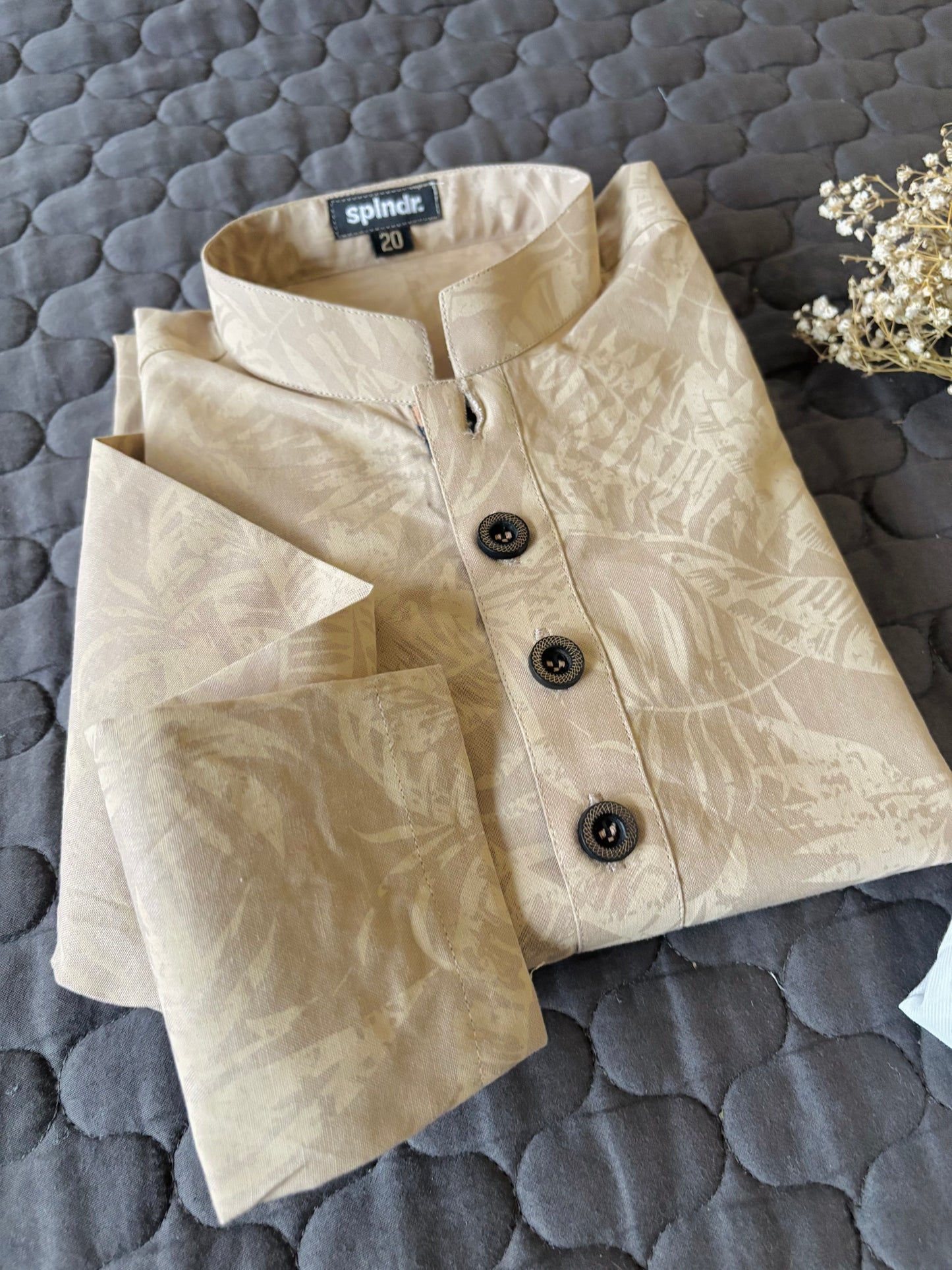 LIGHT BROWN FLORAL