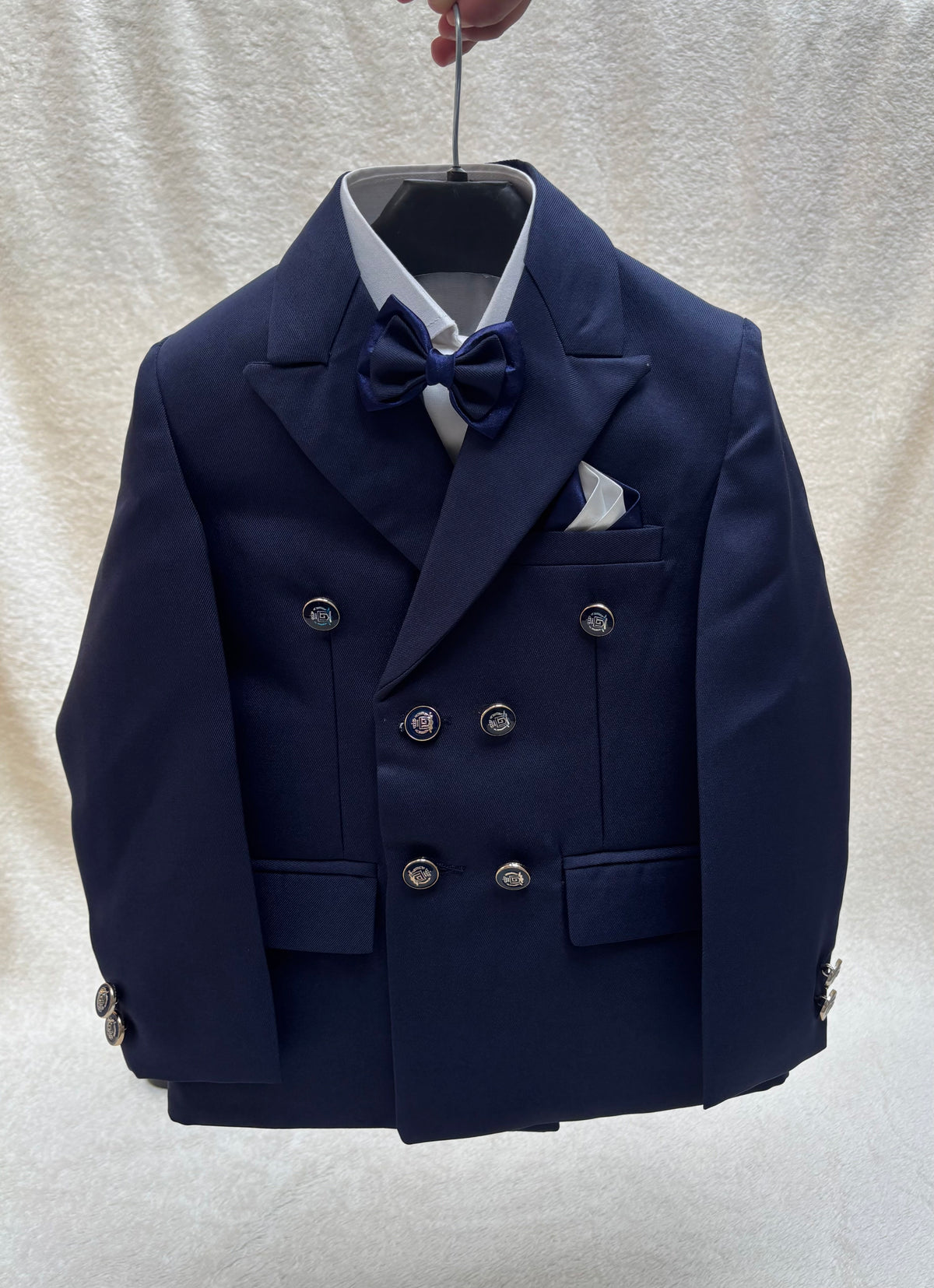 Blue Double Breasted Suit