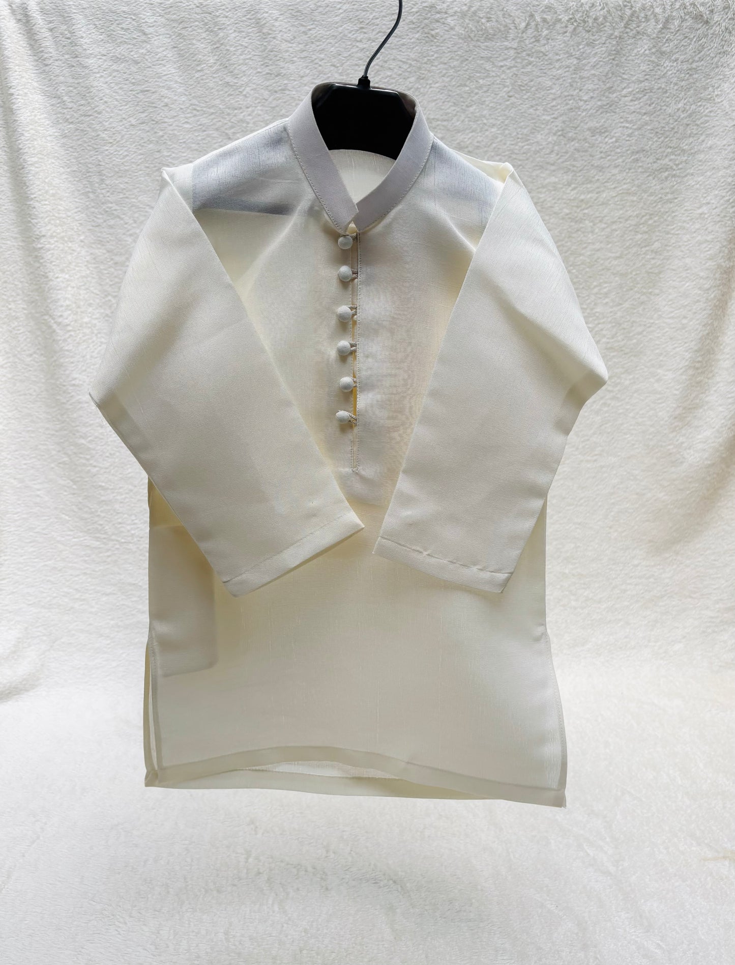 Off-White Self Sherwani Suit