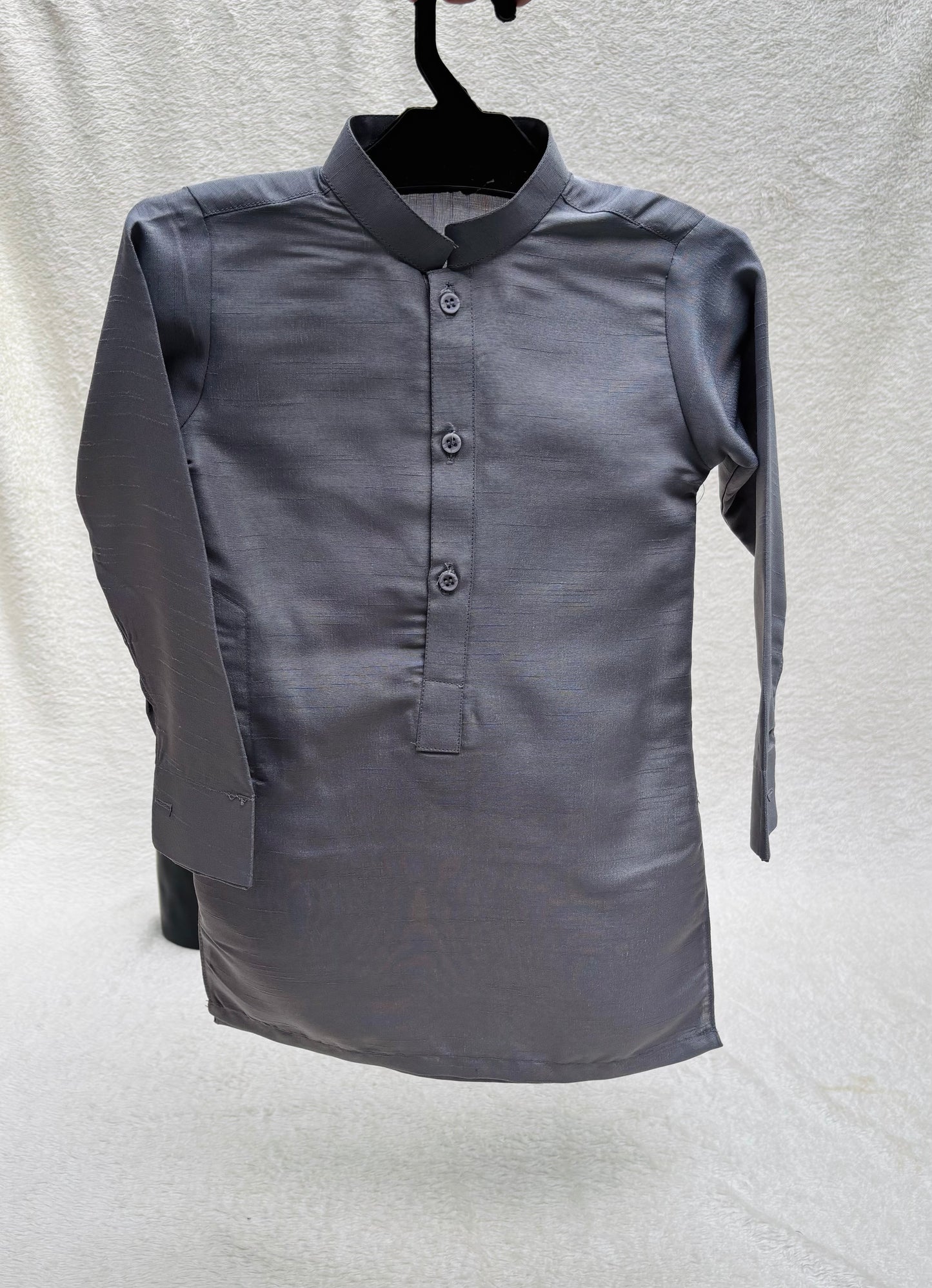 GRAY EMBROIDERED WAISTCOAT 3PC