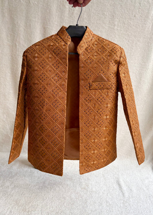 Rust Front Open Prince Coat (102)