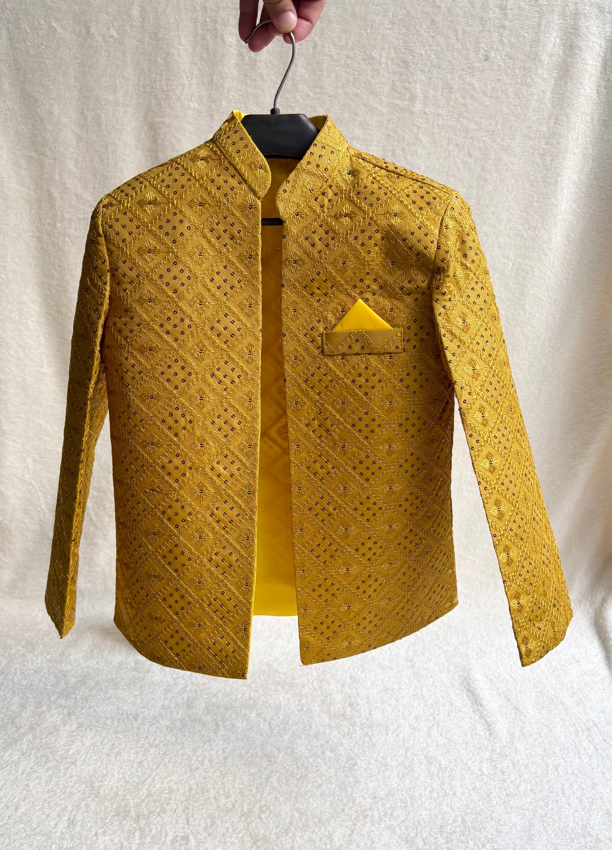 Yellow Front Open Prince Coat