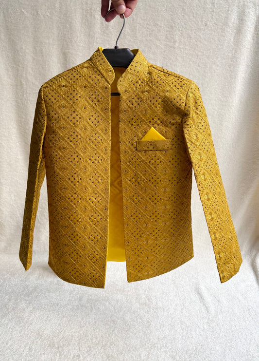 Yellow Front Open Prince Coat