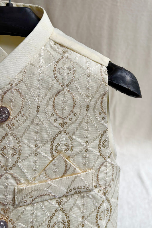 Off-White Sequins Embellished Waistcoat