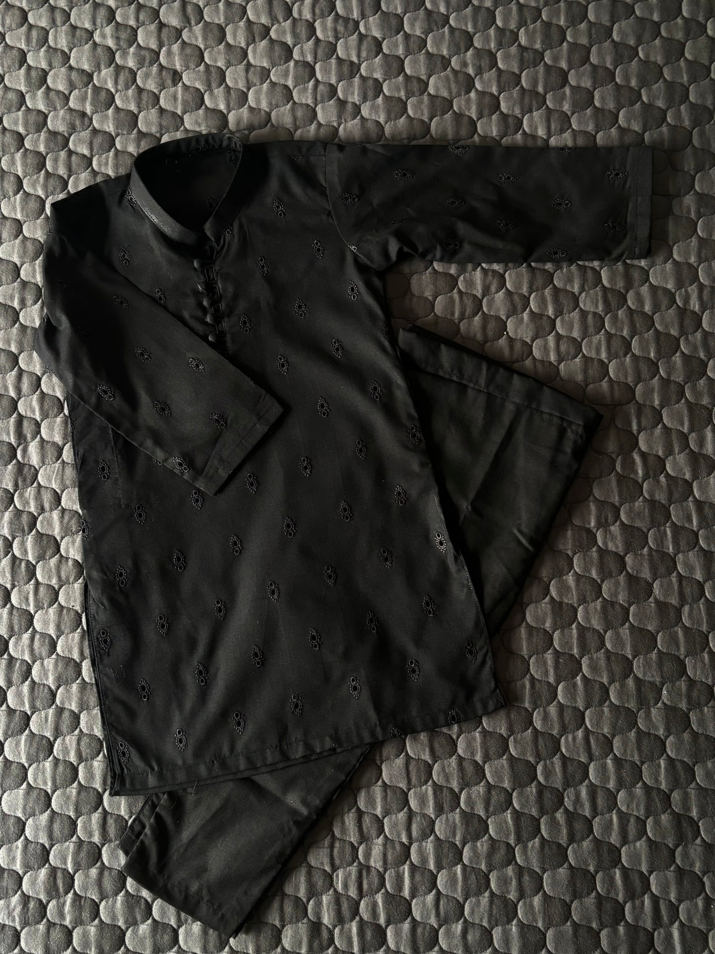 Black Embroidered