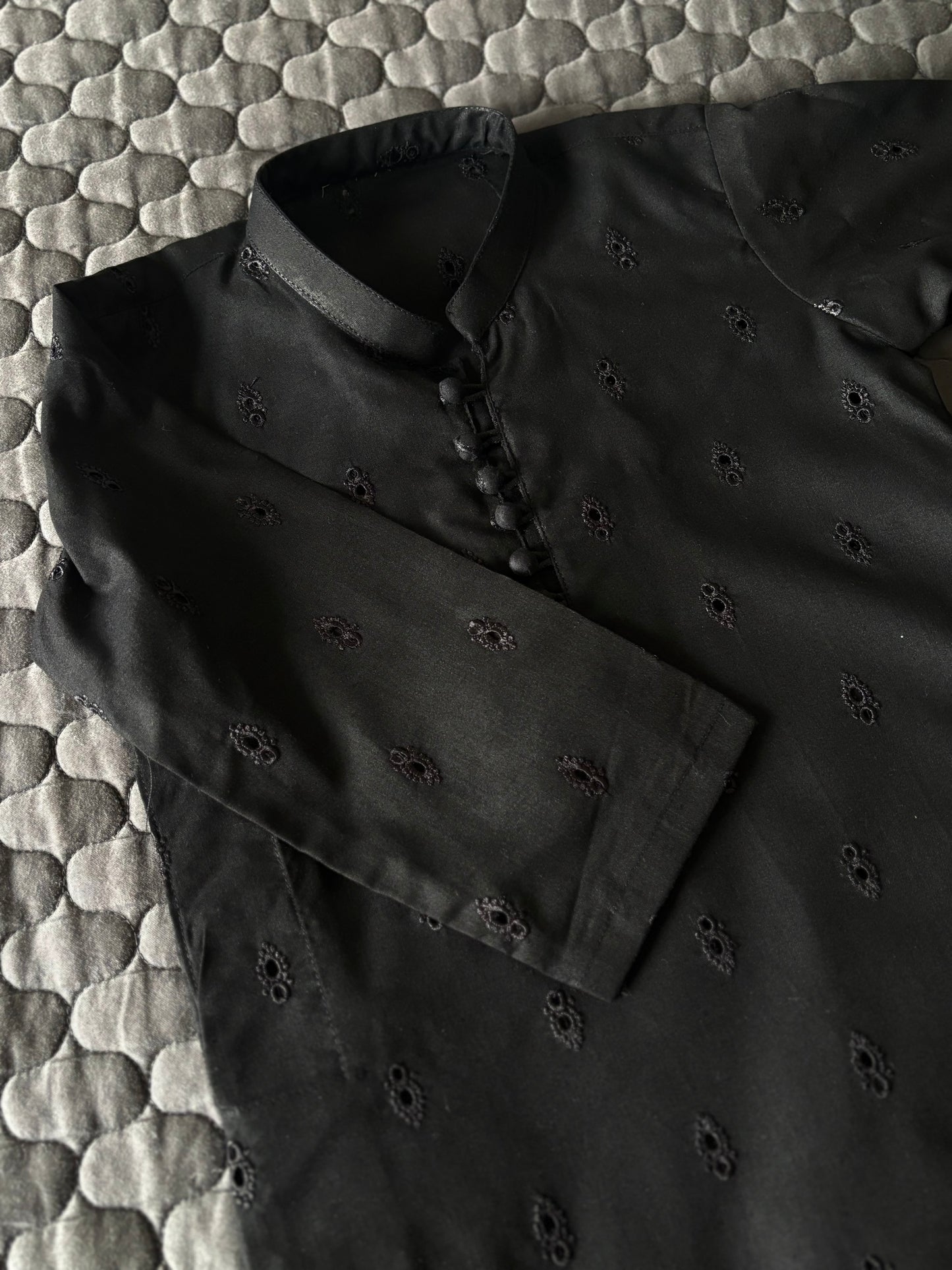 Black Embroidered