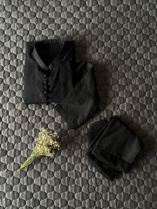 Black Embroidered
