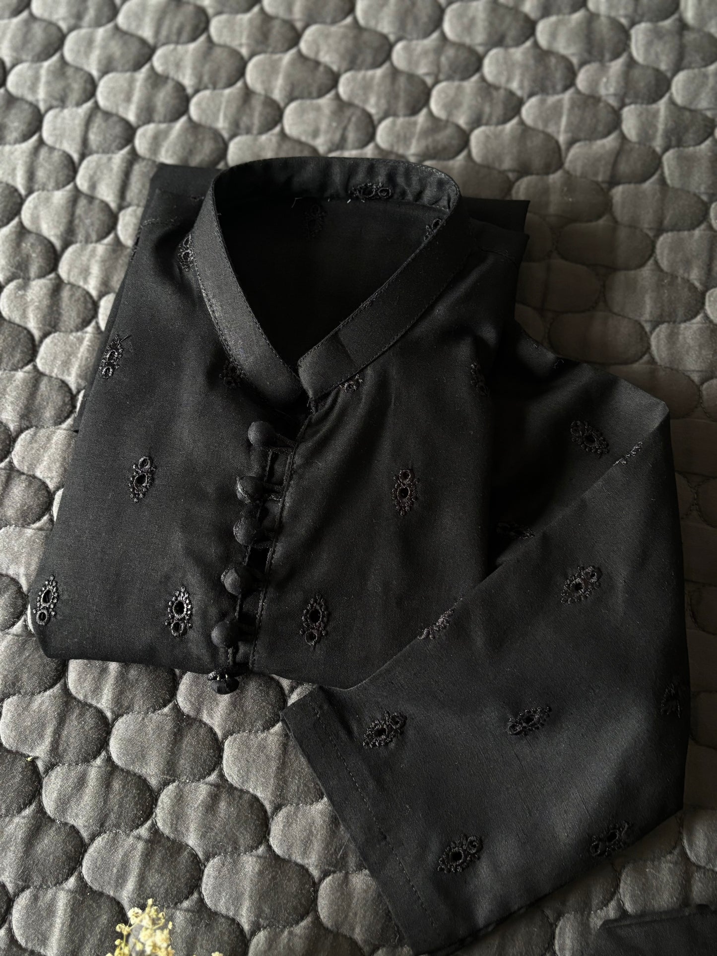 Black Embroidered