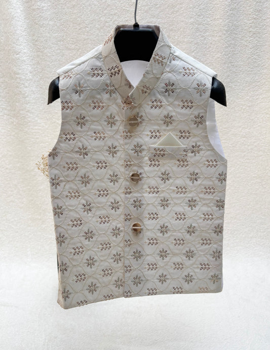 Off-White Sequins Embellished Waistcoat (101)