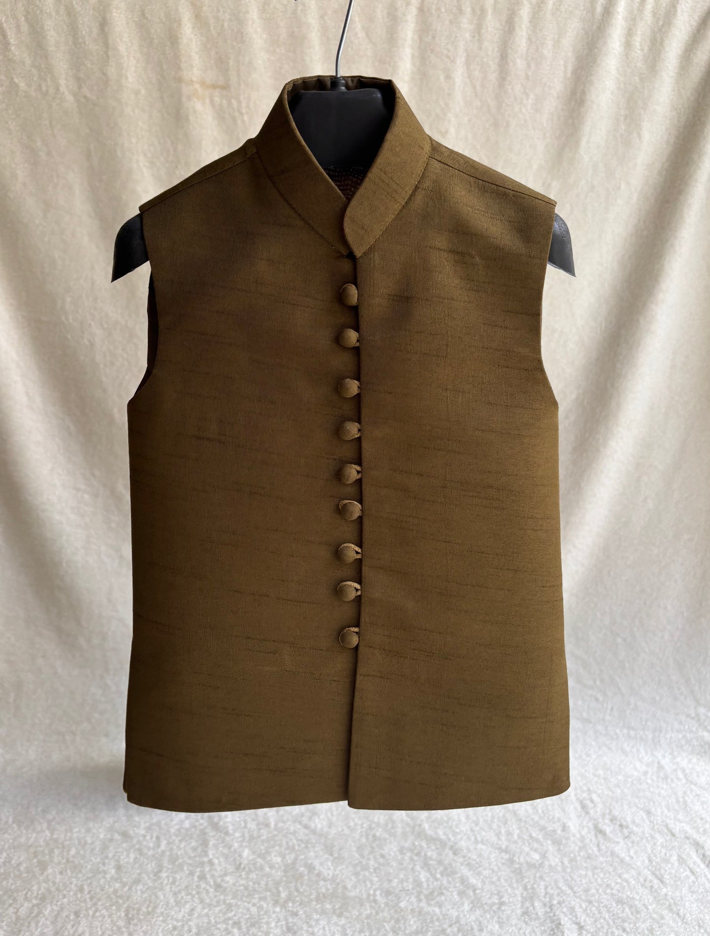Mehandi Self Open Sherwani Suit