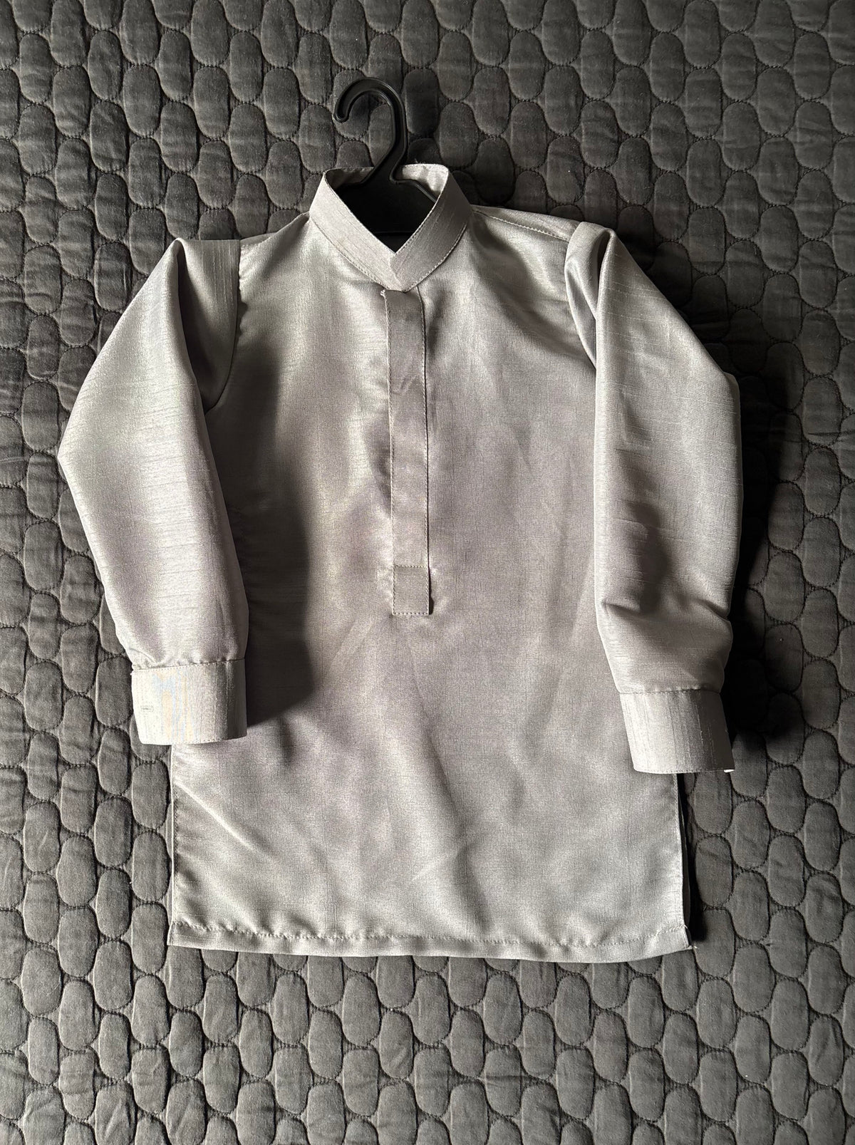 LIGHT GRAY EMBROIDERED WAISTCOAT 3PC (WC2)