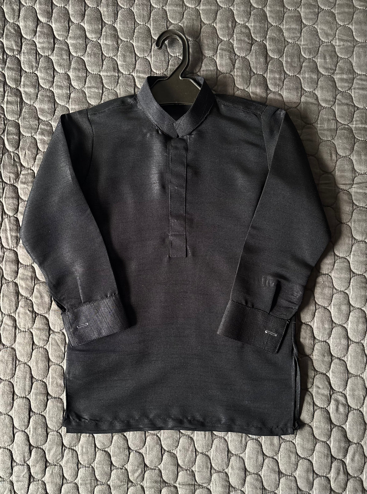 BLACK EMBROIDERED WAISTCOAT 3PC (WC2)