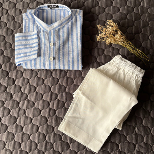 WHITE BLUE STRIPES