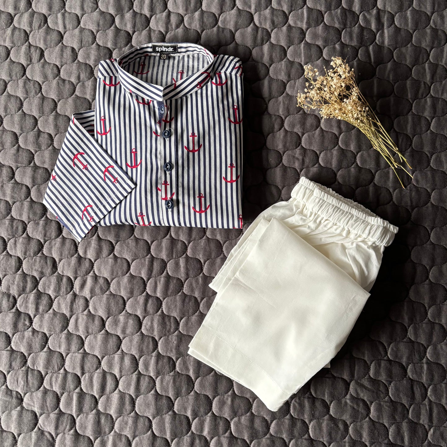 PRINTED BLUE STRIPES