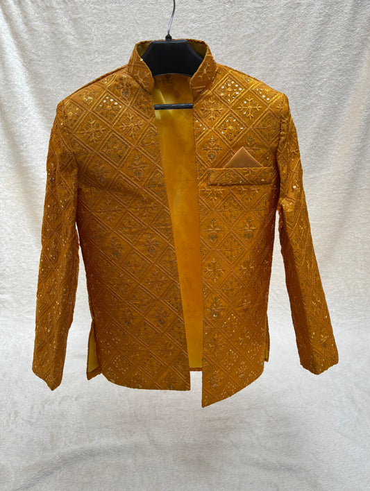 Yellow Front Open Prince Coat