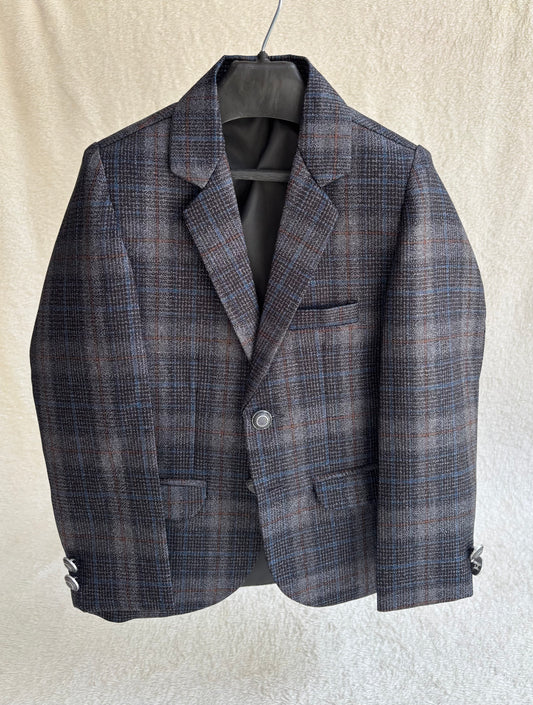 Gray Checkered Blazer 101