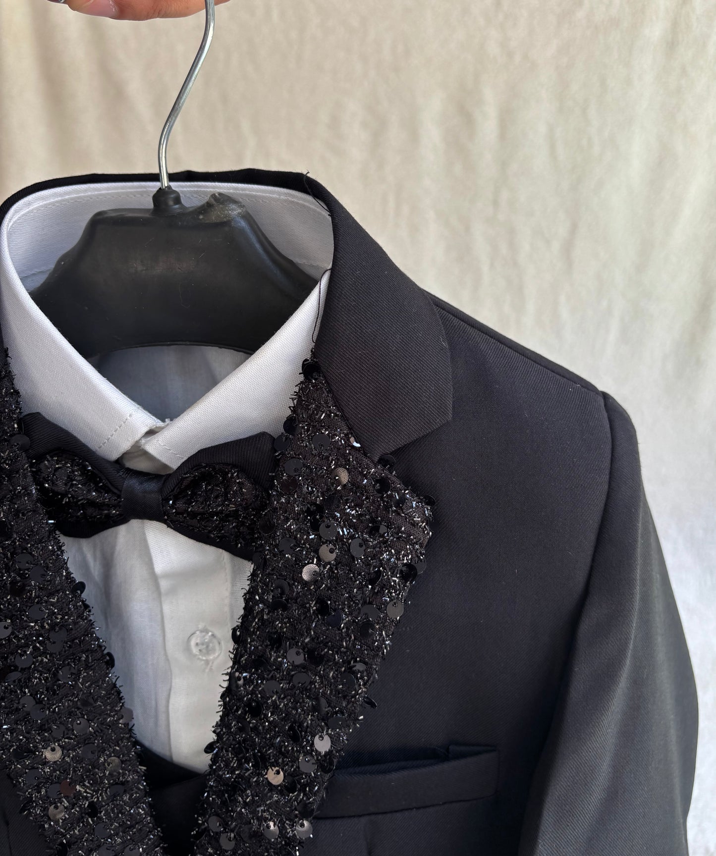 Dapper Black Suit 4pc