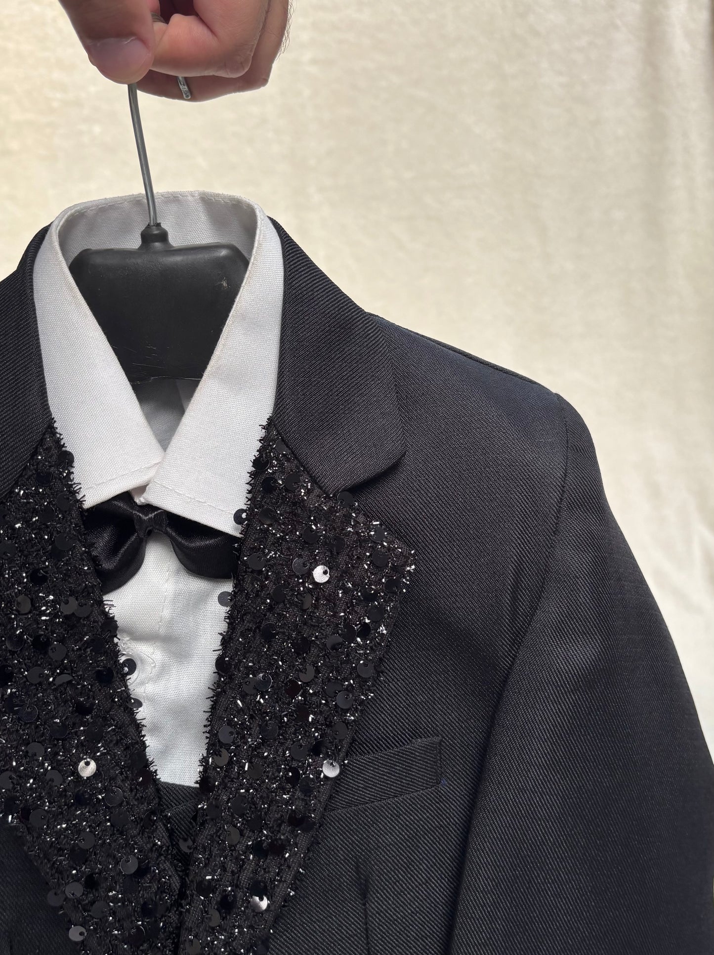 Dapper Black Suit 4pc