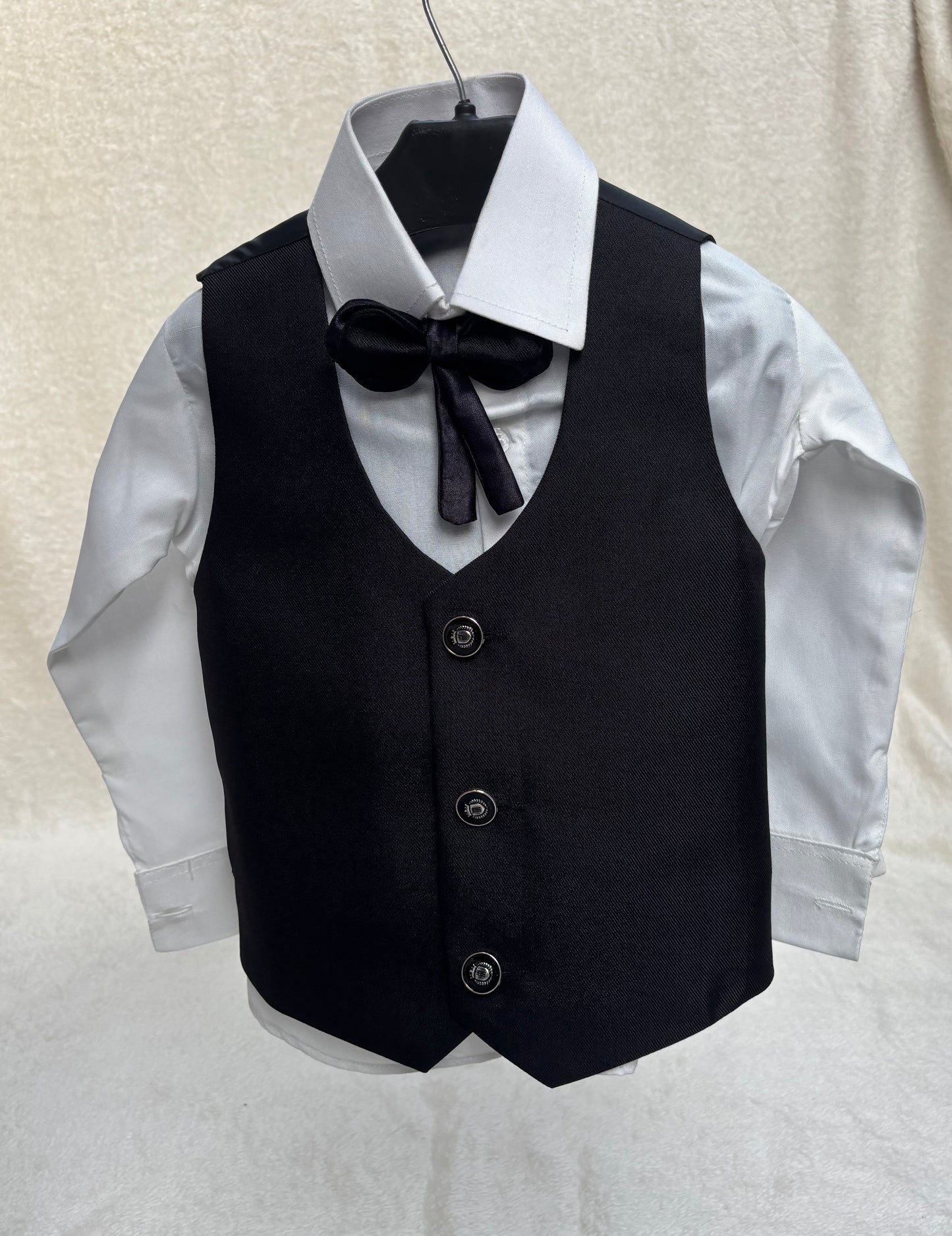 Hand Worked Black Suit 4pc