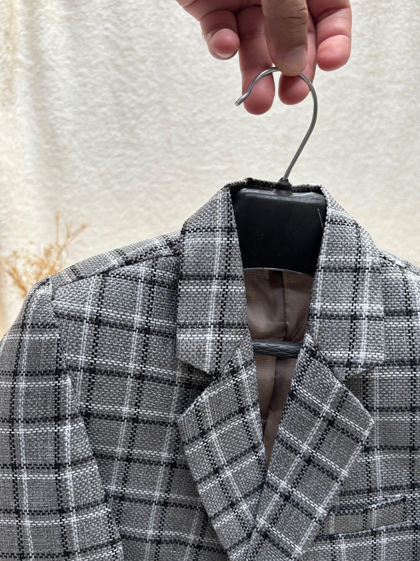 Jute Gray Checkered Blazer