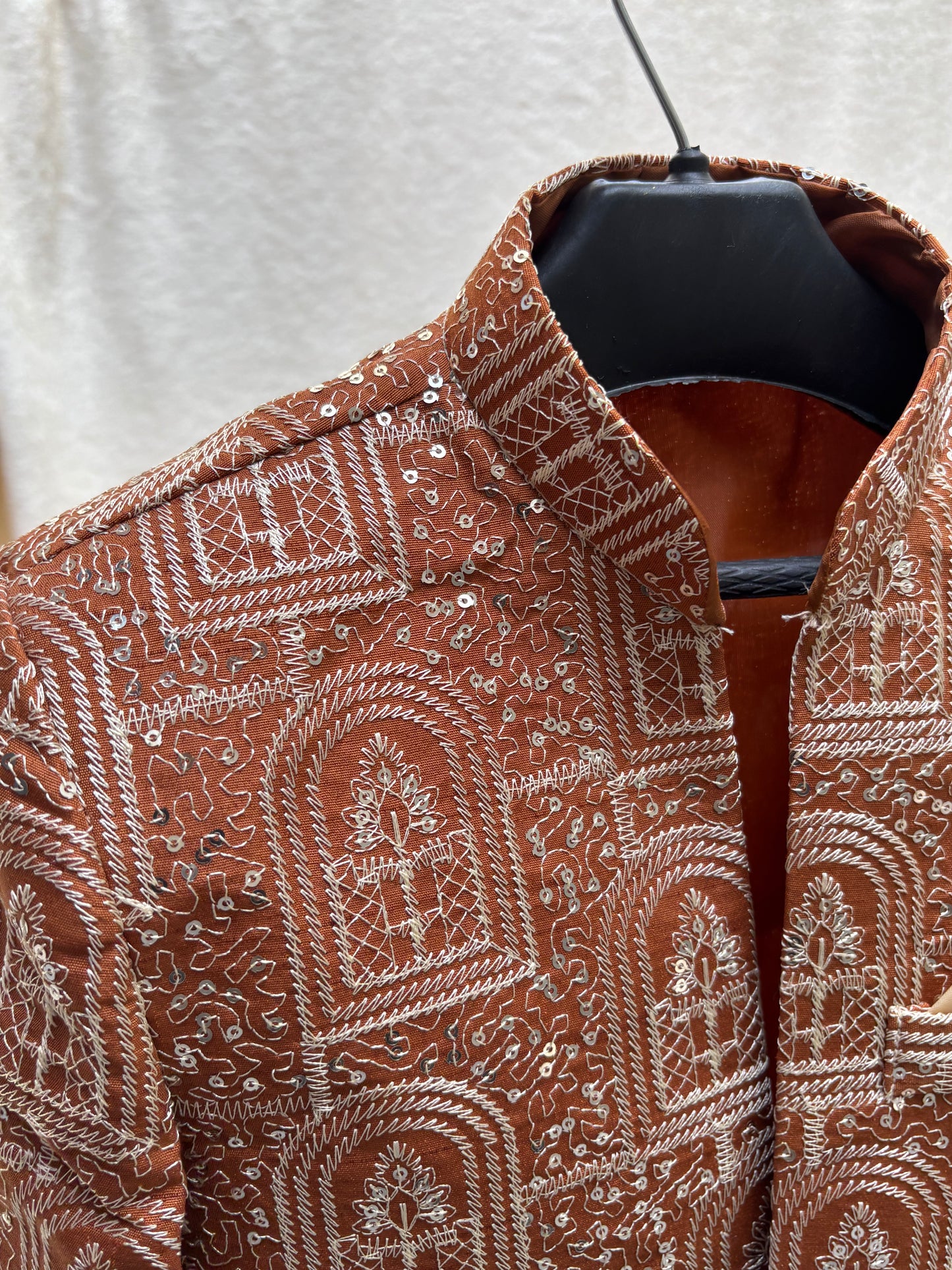 Salmon Front Open Prince Coat