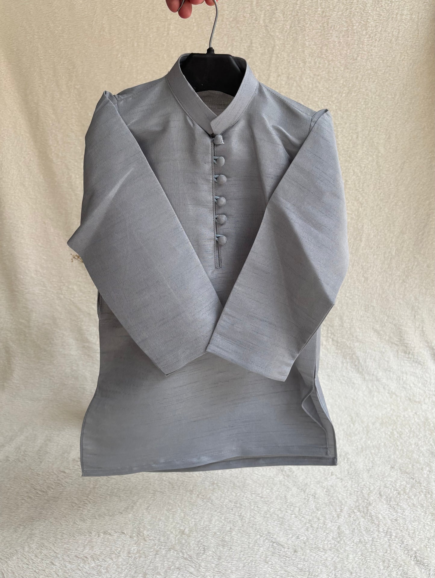 Gray Embroidered Sherwani Suit (101)