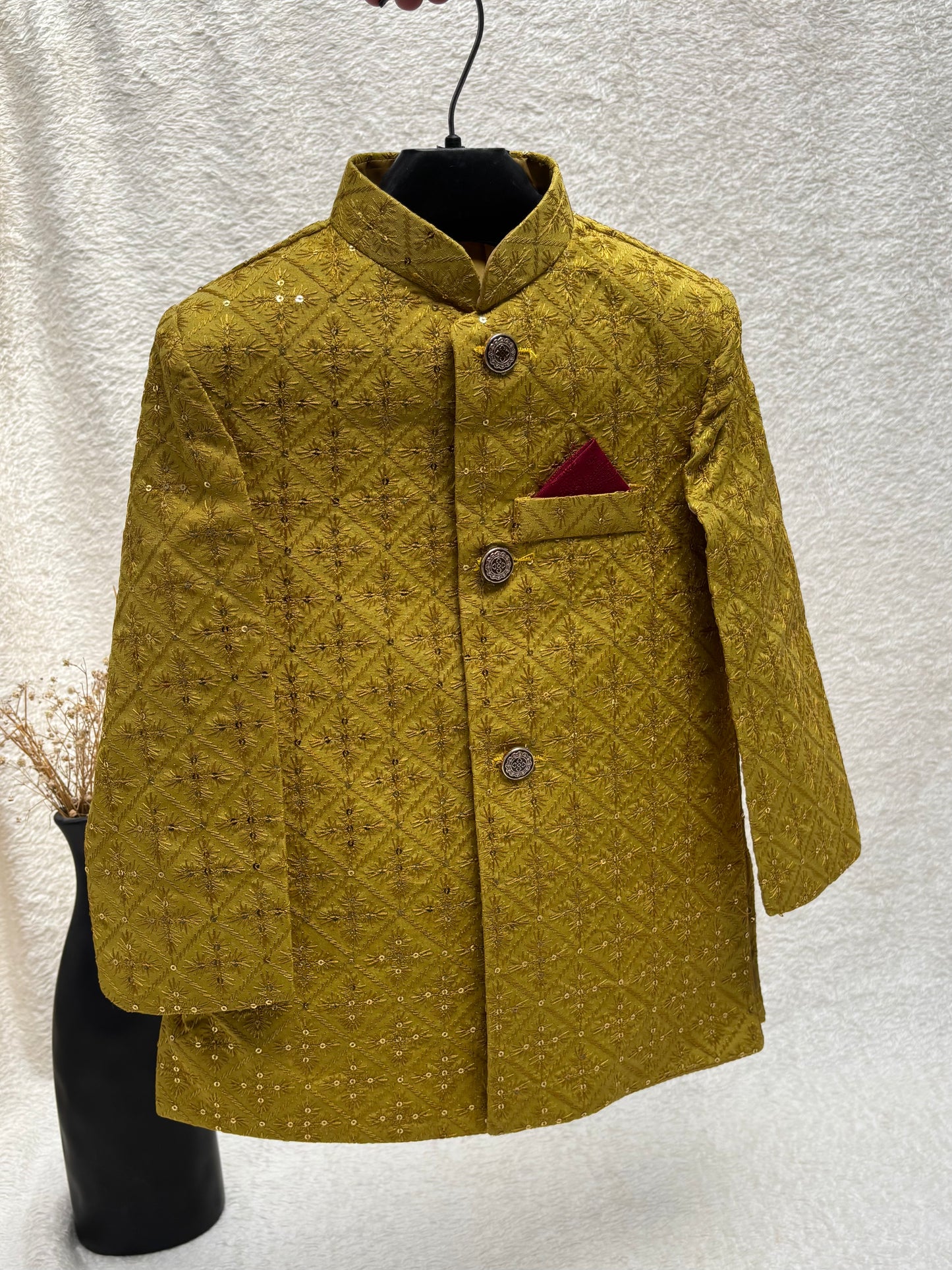 Yellow Sherwani