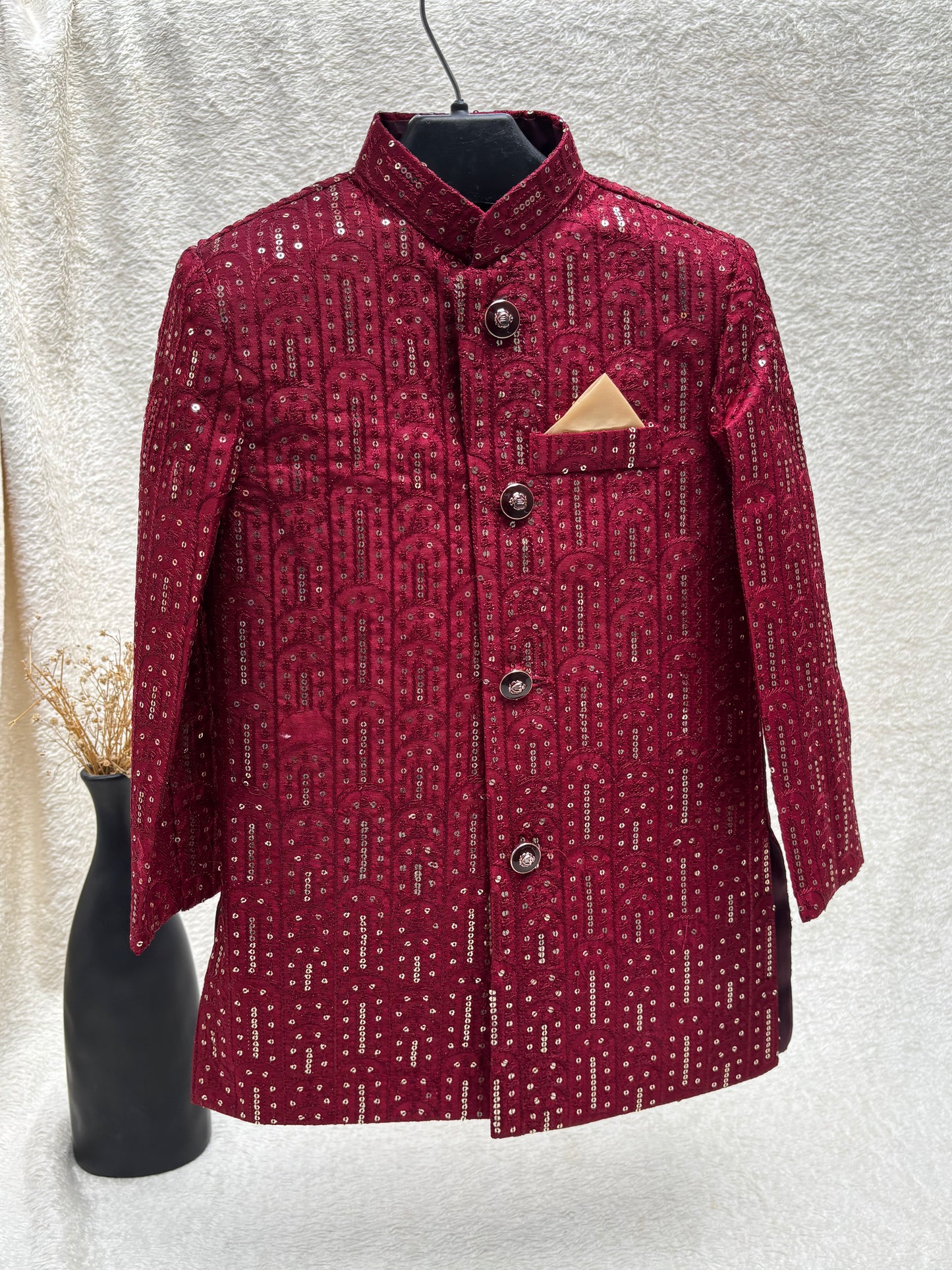 Maroon Sherwani (101)
