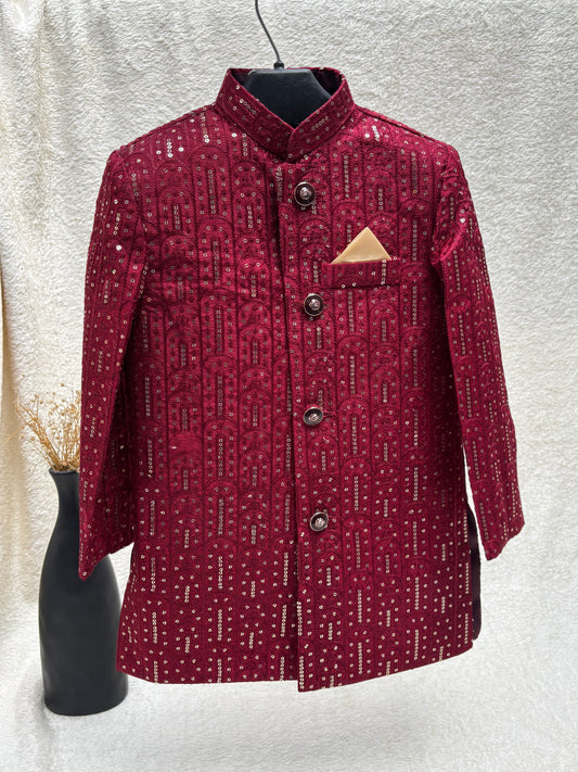 Maroon Sherwani (101)